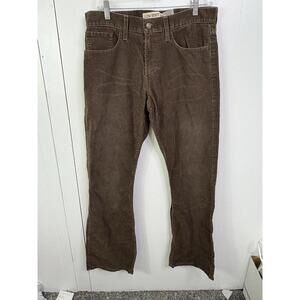 Levis Jeans Womens 31 Corduroy Low Rise Bootcut Chocolate Brown Western Y2K